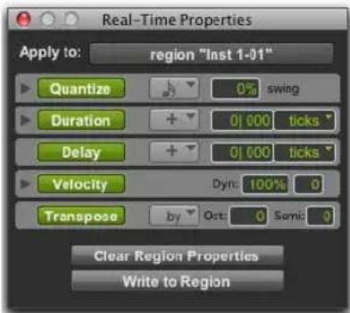 Avid Pro Tools 11.0 - Pour ouvrir la fenêtre Real-Time Properties : - 1