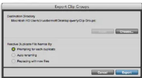 Avid Pro Tools 11.0 - Pour exporter un groupe de clips : - 1