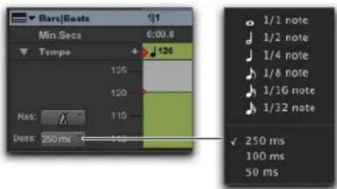 Barc|Beats 1/1 Min:Secs 0:00.0 Tempo 126 Res: 125 120 115 Deas: 250 ms 143 1/1 note 1/2 note 1/4 note 1/8 note 1/16 note 1/32 note 250 ms 100 ms 50 ms