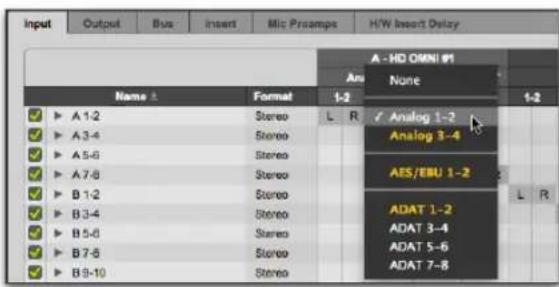 Avid Pro Tools 12.3 - Pour configurer le routing des e/s dans i/o setup : - 1