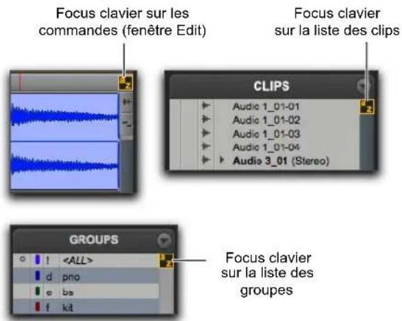 Avid Pro Tools 12.3 - Focus clavier - 1