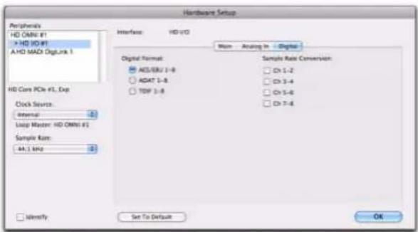 Avid Pro Tools HD 8.1 - Pour configurer les commandes de l'unité HD I/O : - 4