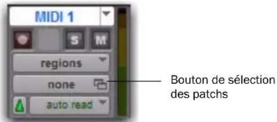 Avid Pro Tools HD 8.1 - Pour Importer des noms de patch MIDI dans Pro Tools : - 1