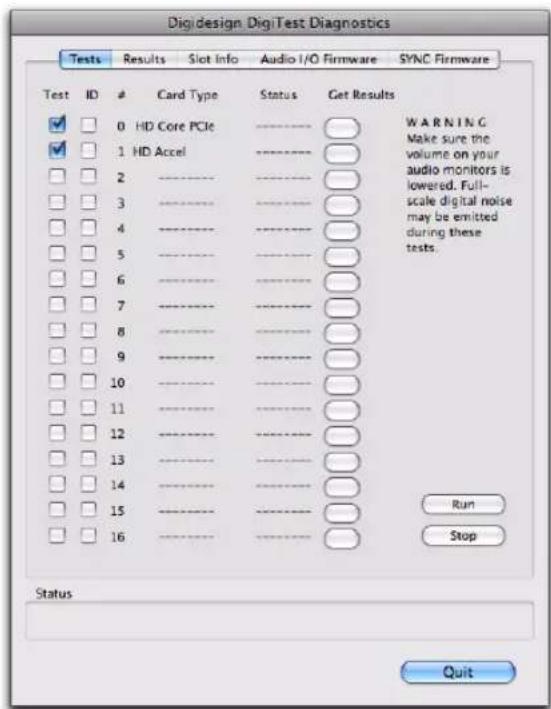 Avid Pro Tools HD 8.1 - Pour executer DigiTest : - 1