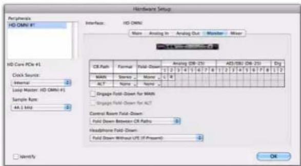 Avid Pro Tools HD 8.1 - Pour configurer HD OMNI dans Pro Tools : - 1