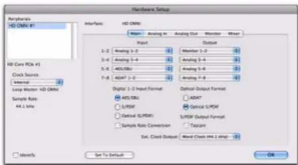 Avid Pro Tools HD 8.1 - Pour configurer HD OMNI dans Pro Tools : - 4