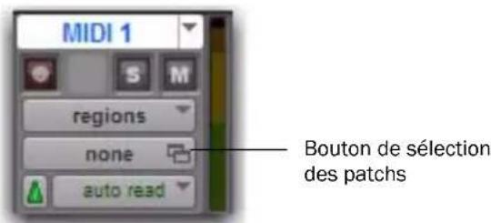 Avid Pro Tools HD 8.1 - Pour importer des noms de patch MIDI dans Pro Tools : - 1