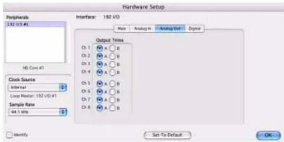Avid Pro Tools HD 8.1 - Pour configurer les commandes pour une interface 192 I/O : - 2