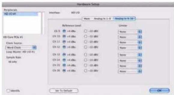 Avid Pro Tools HD 8.1 - Pour configurer les commandes de l'unité HD I/O : - 3