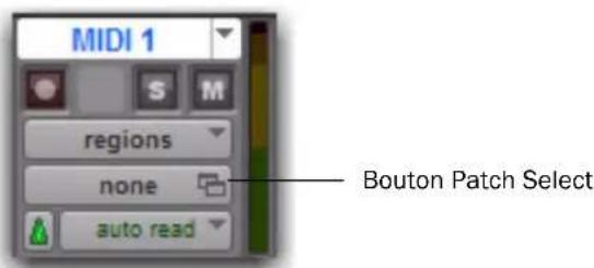 Avid Pro Tools HD 8.0 - Pour Importer des noms de patch MIDI dans Pro Tools : - 1