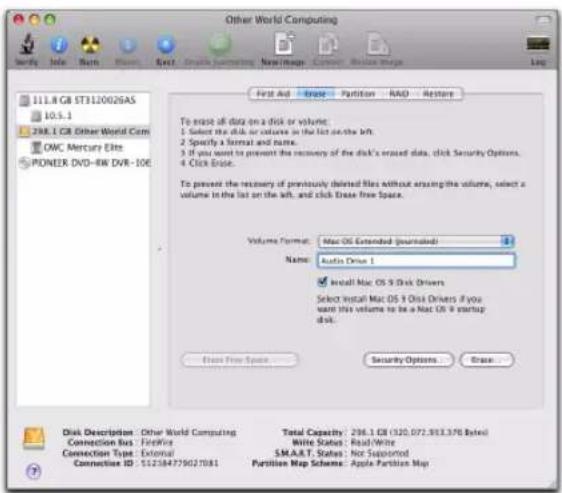 Avid Pro Tools HD 8.0 - Pour formater un lecteur audio : - 1