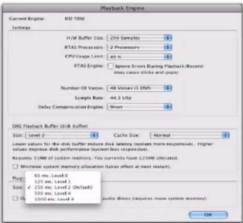 Avid Pro Tools HD 8.0 - Pour modifier la taille du buffer de plug-in de streaming : - 1