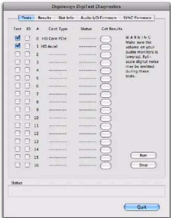 Avid Pro Tools HD 8.0 - Pour exécuter DigiTest : - 1