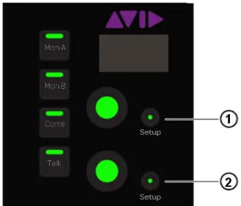 Mon A Mon B Coms Talk Setup ① ②