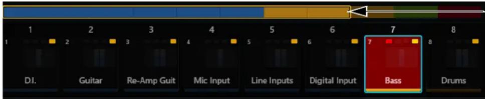 Avid Pro Tools S6 - Écran de navigation des pistes - 1