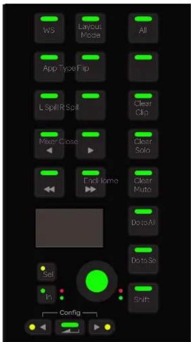 WS Layout Mode All App Type Flip L Spill R Spill Clear Clip Mixer Close Clear Solo Endlife Clear Muto Doto All Doto Se Sel Shift In Config