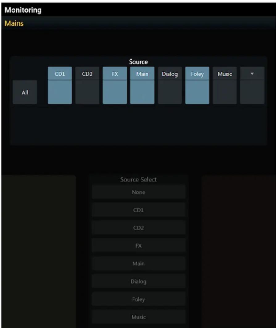 Avid Pro Tools S6 - Écran Monitoring - 1
