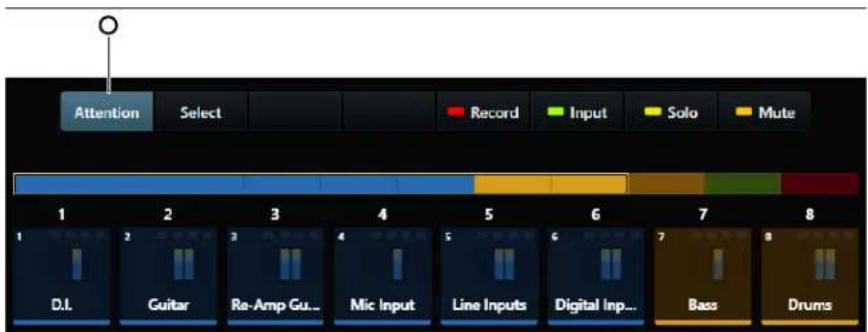 Avid Pro Tools S6 - Désignation d'une piste comme piste Attention - 2