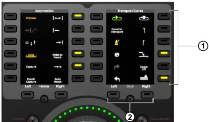 Avid Pro Tools S6 - Sections de touches programmables - 1
