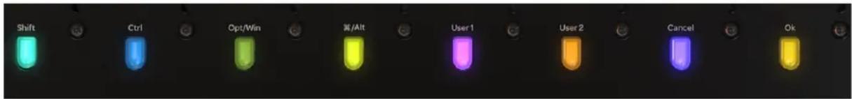 Avid Pro Tools S6 - Commandes de Pro Tools utilisant les touches de couleurs de piste/de modification - 1