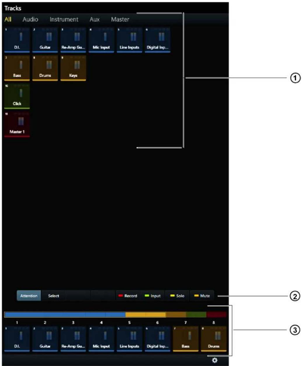 Avid Pro Tools S6 - Écran Tracks - 1