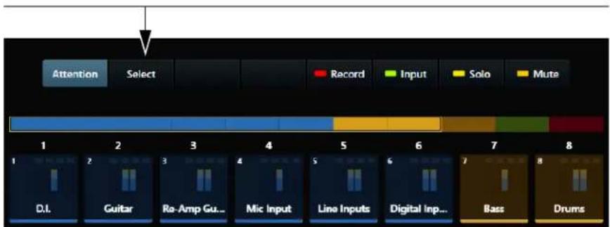 Avid Pro Tools S6 - Sélection de pistes via le module Master - 1