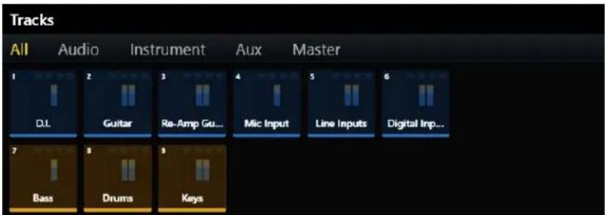 Avid Pro Tools S6 - Sélection de pistes via le module Master - 2