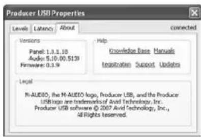 Avid Pro Tools Vocal Studio - Onglet About (A propos de) (Tous les systèmes) - 1