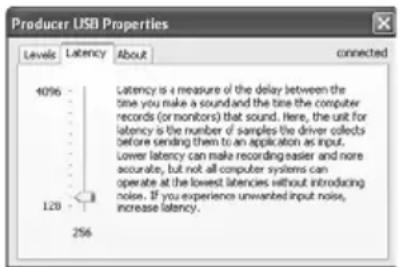 Avid Pro Tools Vocal Studio - Onglet Latence (Windows XP et Vista) - 1