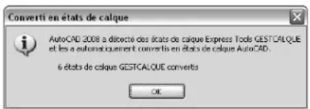 AUTODESK AutoCAD 2008 - Etats de calques issus de GESTCALQUE - 1