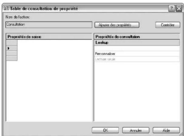 AUTODESK AutoCAD 2008 - Création d'une table de consultation - 1