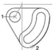AUTODESK AutoCAD 2008 - Création d'arcs en indiquant le point de départ, le centre et l'angle - 3