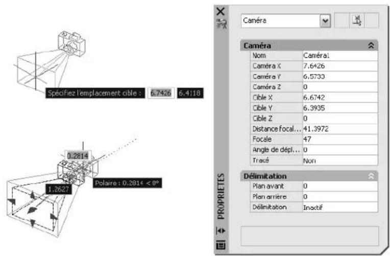 AUTODESK AutoCAD 2008 - Modification des propriétés d'une caméra - 4