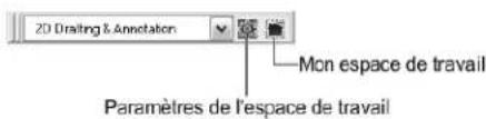 AUTODESK AutoCAD 2008 - Changement d'espace de travail - 1