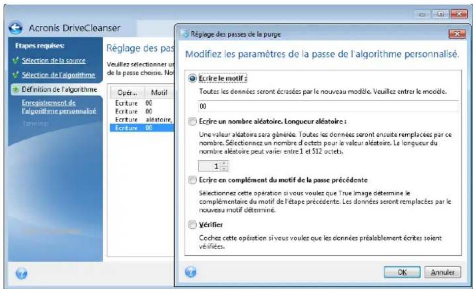 ACRONIS True Image 2017 - Définition de l'algorithme - 1