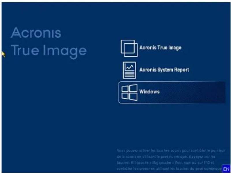 ACRONIS True Image 2017 - Pour tester le support de secours - 1