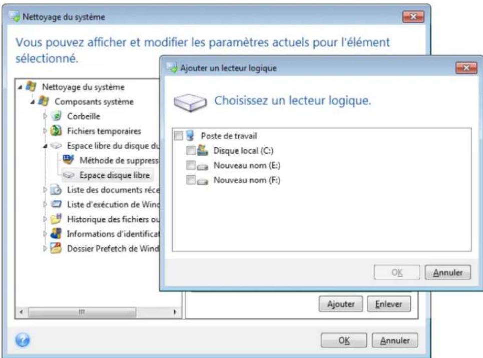 ACRONIS True Image 2017 - Espace disque libre - 1
