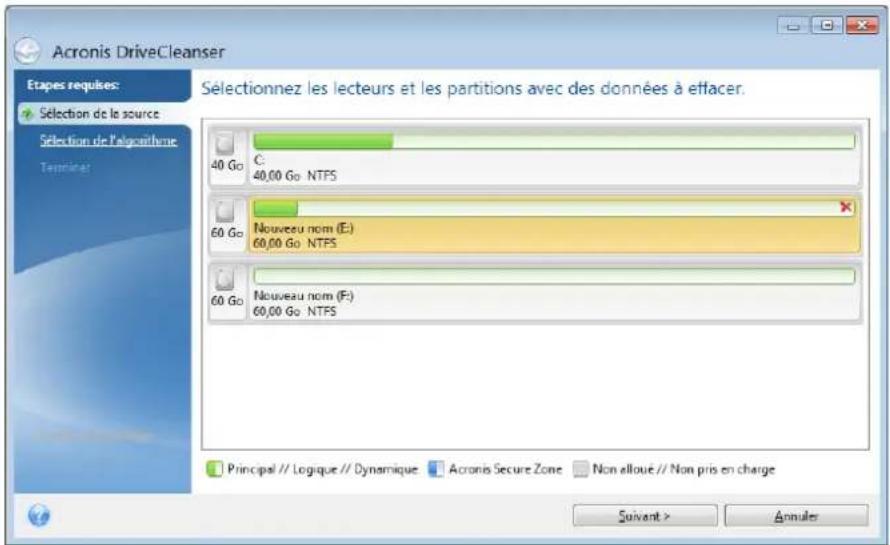 ACRONIS True Image 2017 - Sélection de la source - 1