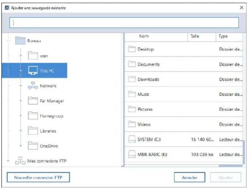 ACRONIS True Image 2017 - Fractionnement des sauvegardes à la volée - 2