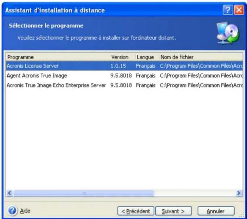 ACRONIS True Image Echo Enterprise Server - Installer/mettre à jour les composants Acronis sur des machines distantes - 4
