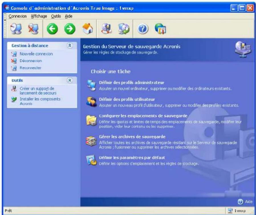 ACRONIS True Image Echo Enterprise Server - Gérer le serveur de sauvegarde - 1