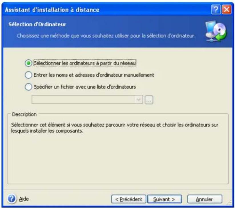 ACRONIS True Image Echo Enterprise Server - Installer/mettre à jour les composants Acronis sur des machines distantes - 5