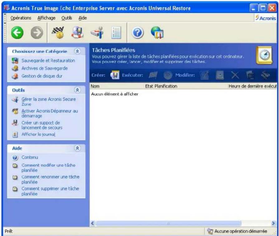 ACRONIS True Image Echo Enterprise Server - Chapitre 8. Planification de tâches - 1