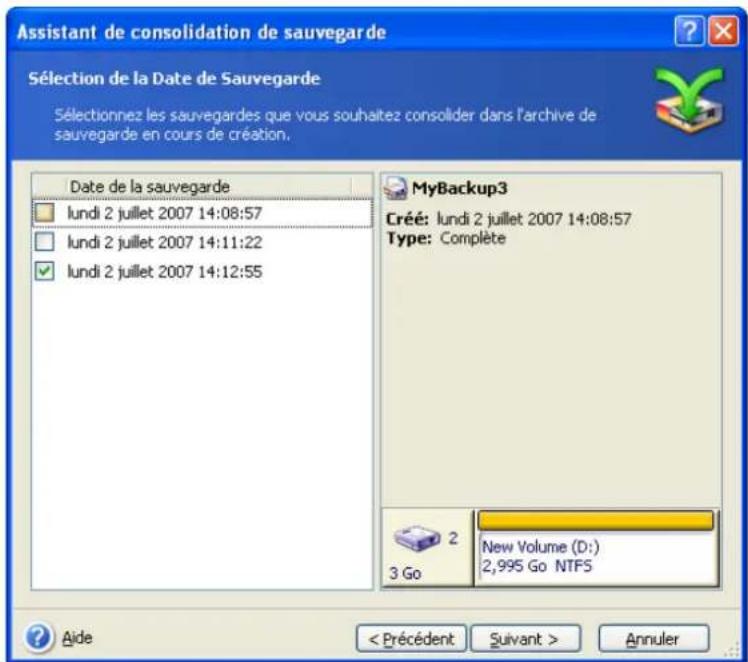 ACRONIS True Image Echo Enterprise Server - Consolidation de sauvegardes - 3