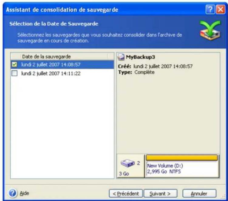ACRONIS True Image Echo Enterprise Server - Consolidation de sauvegardes - 5