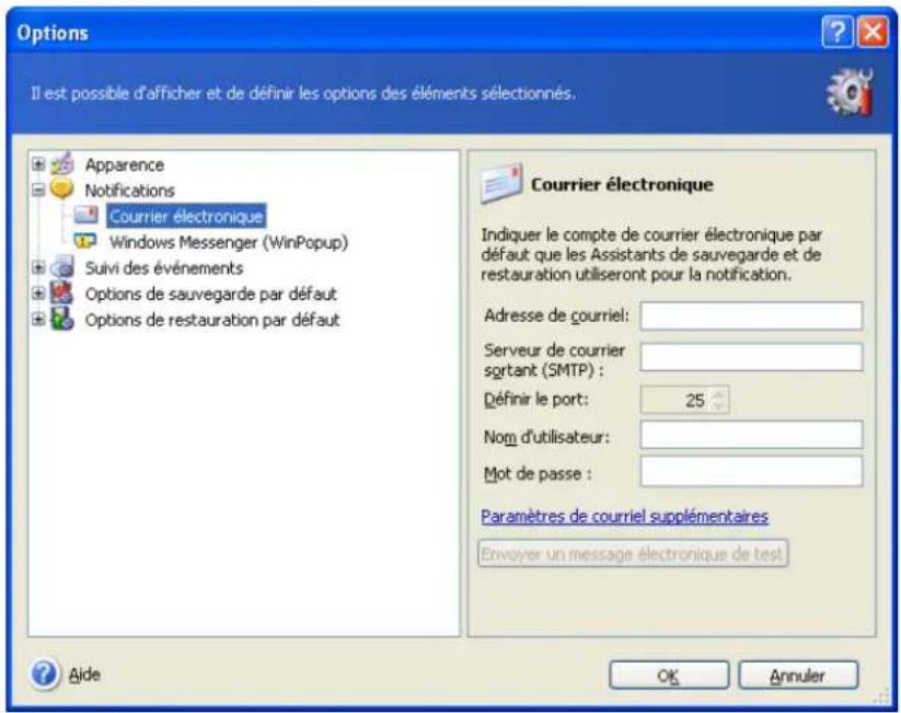 ACRONIS True Image Echo Enterprise Server - Notification par courriel - 1