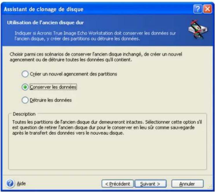 ACRONIS True Image Echo Workstation - Données de l'ancien disque - 1