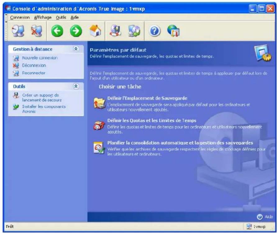 ACRONIS True Image Echo Workstation - Paramètres par défaut - 1