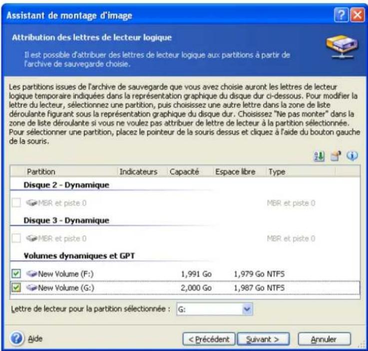 ACRONIS True Image Echo Workstation - Monter une image - 3
