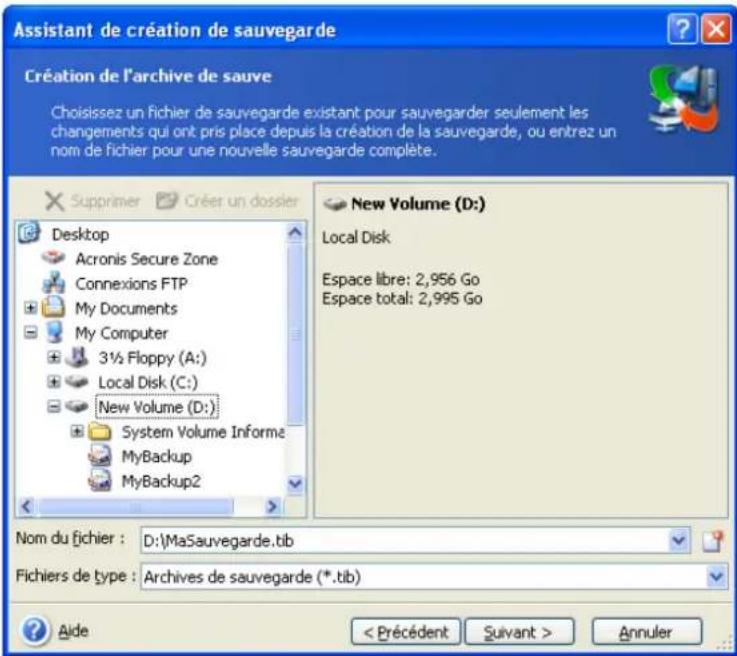 ACRONIS True Image Echo Workstation - Sauvegarde de fichiers et dossiers (sauvegarde fichier) - 5